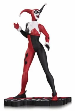 DC COMICS HARLEY QUINN RED WHITE & BLACK STATUE BY JAE LEE